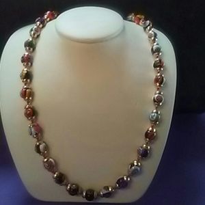Vintage Italian Millefiori Beaded Necklace